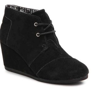 Toms Desert Wedge Bootie (black)